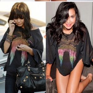 Wildfox raglan angel T-shirt